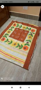Like New Cotton Saree Patch Work Beautiful Sare