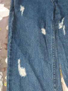 Ripped Wide Leg Jeans