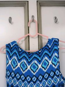 Blue Patterned Dress