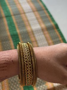 Golden oxide bangles