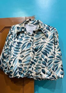 Zara Leaf Print Shirt, Top Style