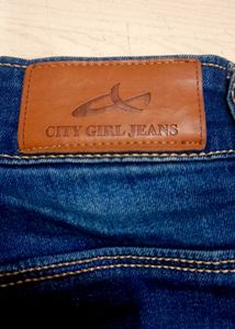 Ripped Flared Leg Jeans