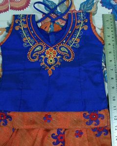 Orange Ethnic Baby Girl's Dress