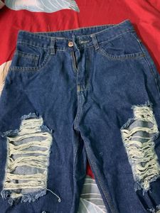 Ripped Blue Jeans