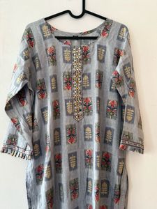 Floral Print Kurta