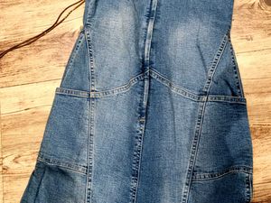 SexyDenim Gownwith Halter Neck