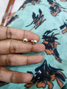 Silver Ball Stud Earrings (solid ones)