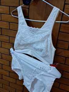 Four Padded  Bralet Top N Panty  Combo Imported Fa