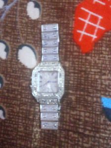 Sparkling Silver-Tone Watch