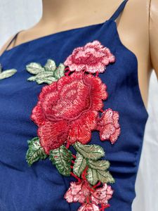Floral Embroidered Tank Top