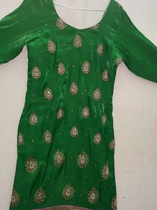 Emerald Green Anarkali Dress