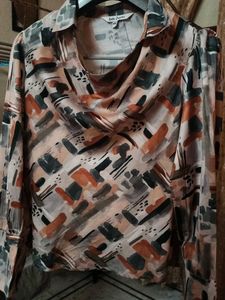 Abstract Print Blouse