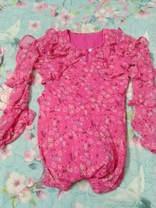 Beautiful Pink Floral Dress New.