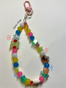 Cute Multi Coloured Beaded Handmade Bag Charm