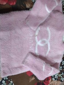 Pink Fuzzy Sweater