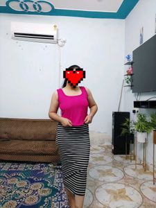 Striped Pencil Skirt