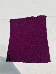 Purpulish Rushed Tube Top 🎀✨