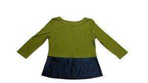 Olive Green 💚 With Black Very Stylish Top