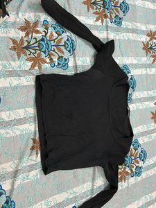 Black Zara Crop Top