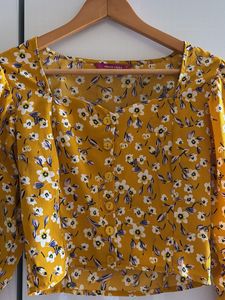 Floral Yellow Crop Too