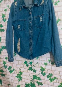 Distressed Denim jacket