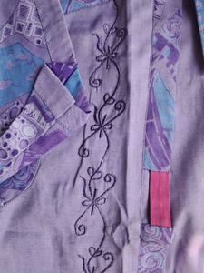 Vintage Adam Ross Lavender Embroidered Shirt