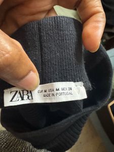 Black Ribbed Knit Midi Skirt