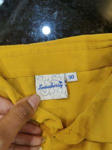 Yellow &#39;Love&#39; Top