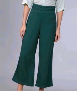 Green Wide Leg Pants