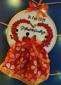Customised Weeding Embroidery Hoop