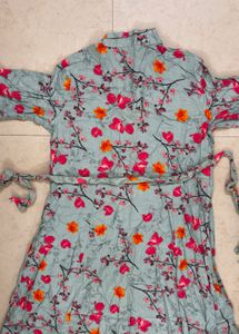 Max Unused Floral Shirt Dress