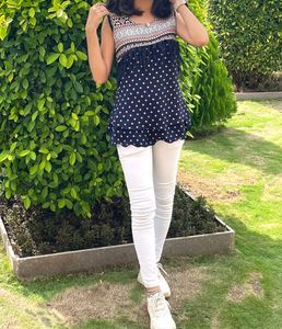Polka Dot Sleeveless Top
