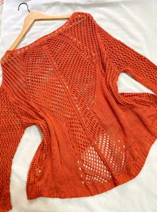 Imported Los Angeles Oversized Crochet Top D