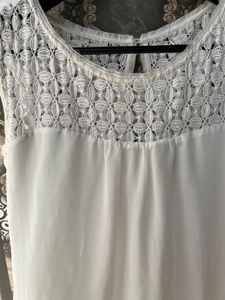 Lace Back Sleeveless Top