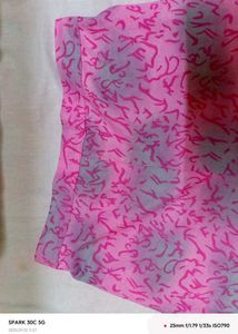 Pink Patterned Palazzo Pants