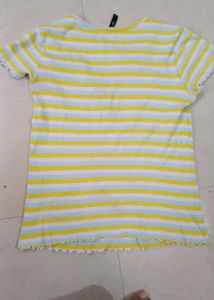 Striped Ruffle Tee