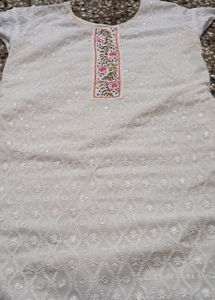 Chikankari Short Kurti