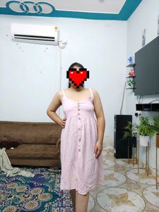 Pink Striped Sundress