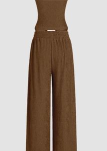 Brown High Waisted Cutout Pant
