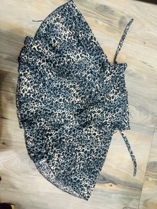 Animal Printed Skirt With Under Shorts Attached