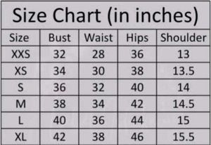 backless short kurti(padded)