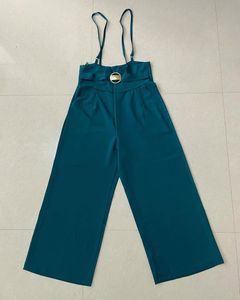 Teal Jumpsuit with Belt Detail