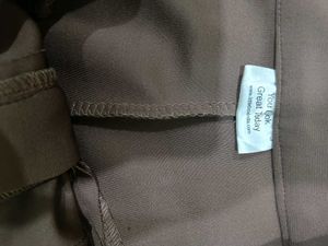 Brown Wide Leg Korean Trouser Pants