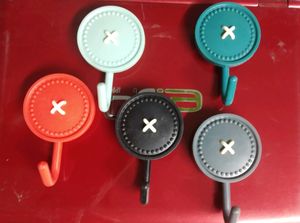 5 PCs of Colorful Sticky Wall Hook