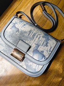 Beautiful Blue Forest Print Bag.