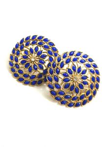 Meenakari Floral Statement Earrings