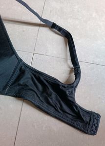 Sexy Soft Silk Black Bra