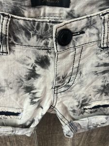 Shaded Denim Shorts Waist 30