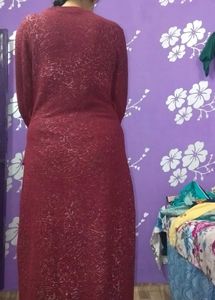 Elegant Maroon Maxi Dress