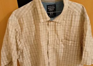 Boston Crew Plaid Shirt - Large